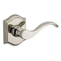 Silver Curved Passage Door Lever with Arch Rose K572685