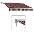 24 ft. Burgundy & Tan Retractable Awning with Remote R584