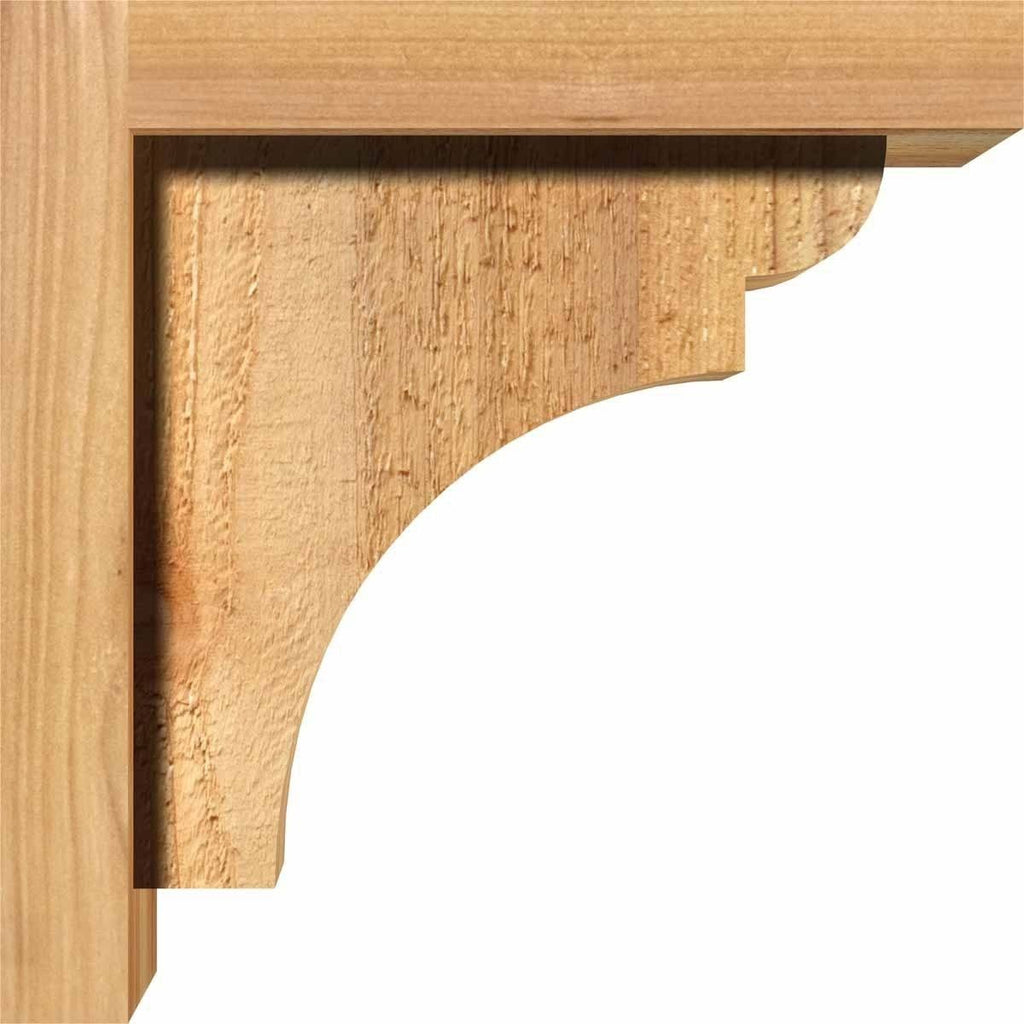 Rough Sawn Corbel with Backplate, Western Red Cedar P8365