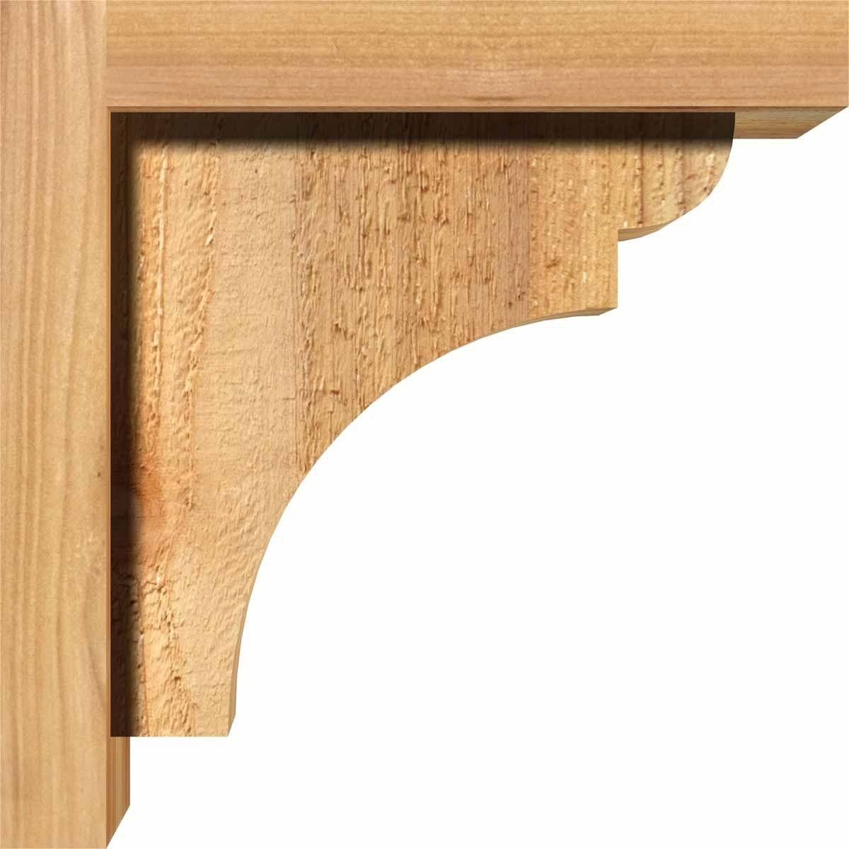 Rough Sawn Corbel with Backplate, Western Red Cedar P8365