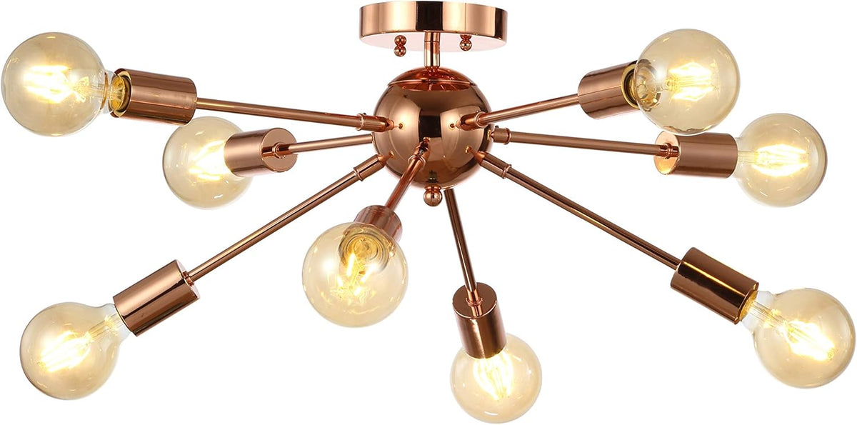 Copper Metal LED Flush-Mount Light I15722