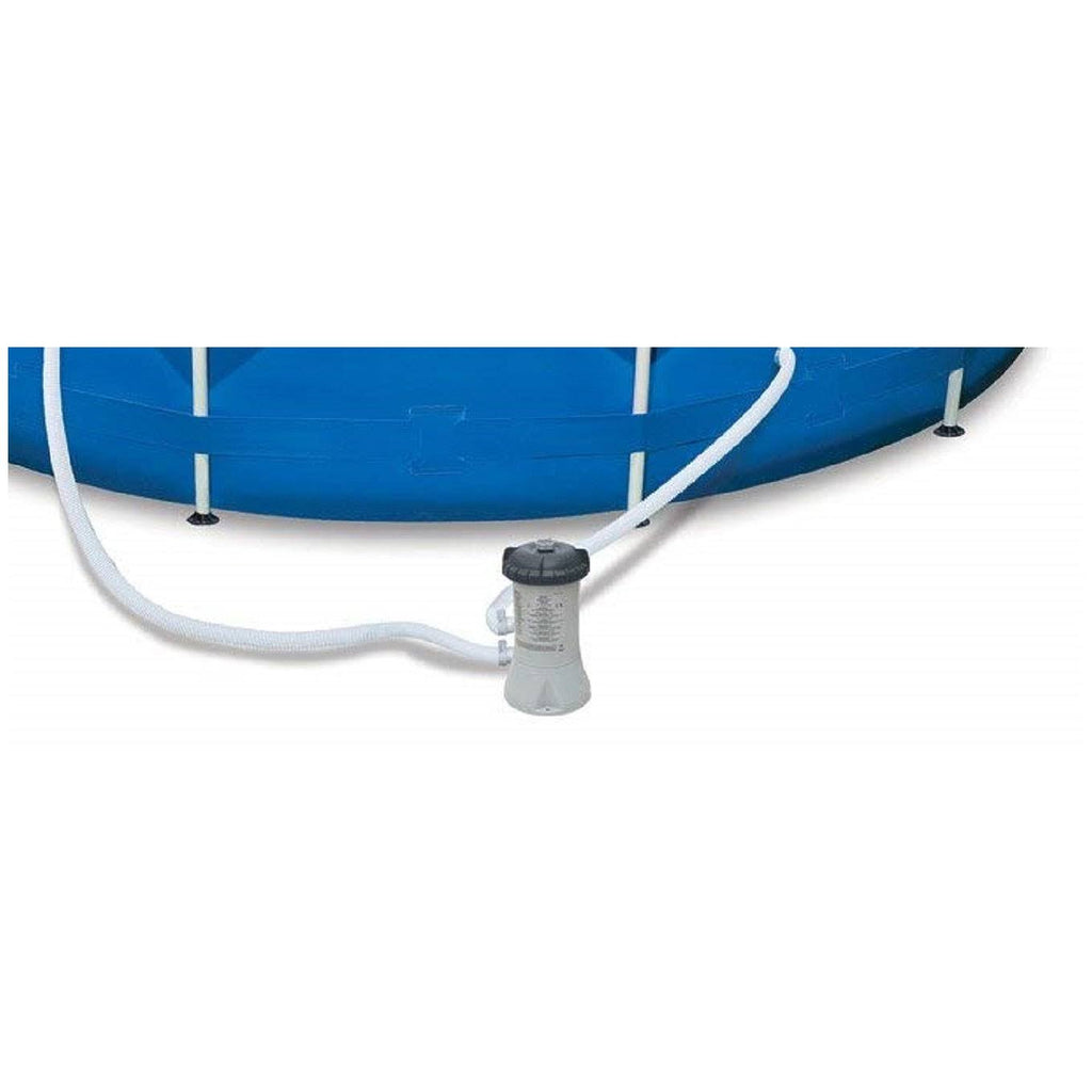 Metal Frame Swimming Pool with Filter Pump and Maintenance Kit E50167