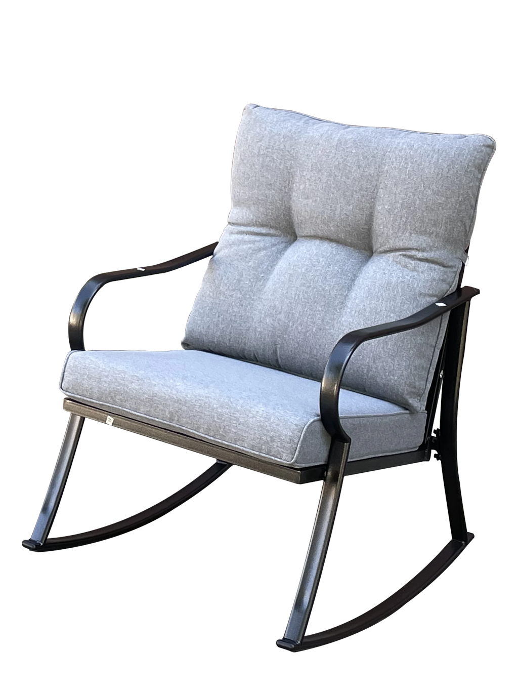 3 Pc Outdoor Swivel Rocker Patio Chairs - Gray O558901