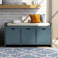 Antique Navy Cabinet Storage Bench D7293