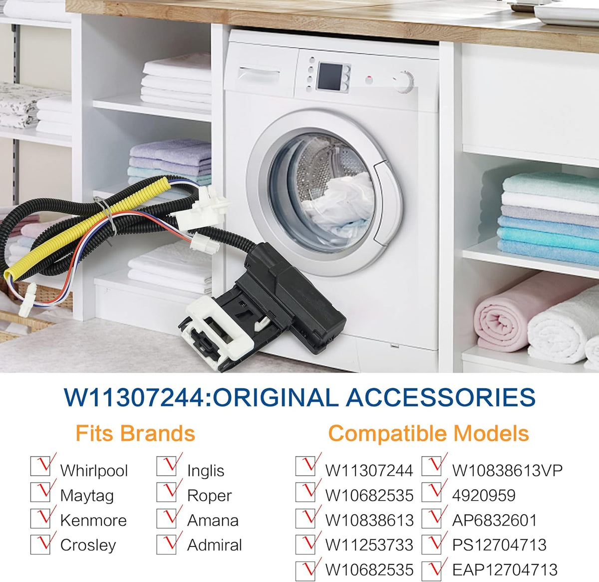 Washer Lid Lock Assembly Pack of 2 Q35852