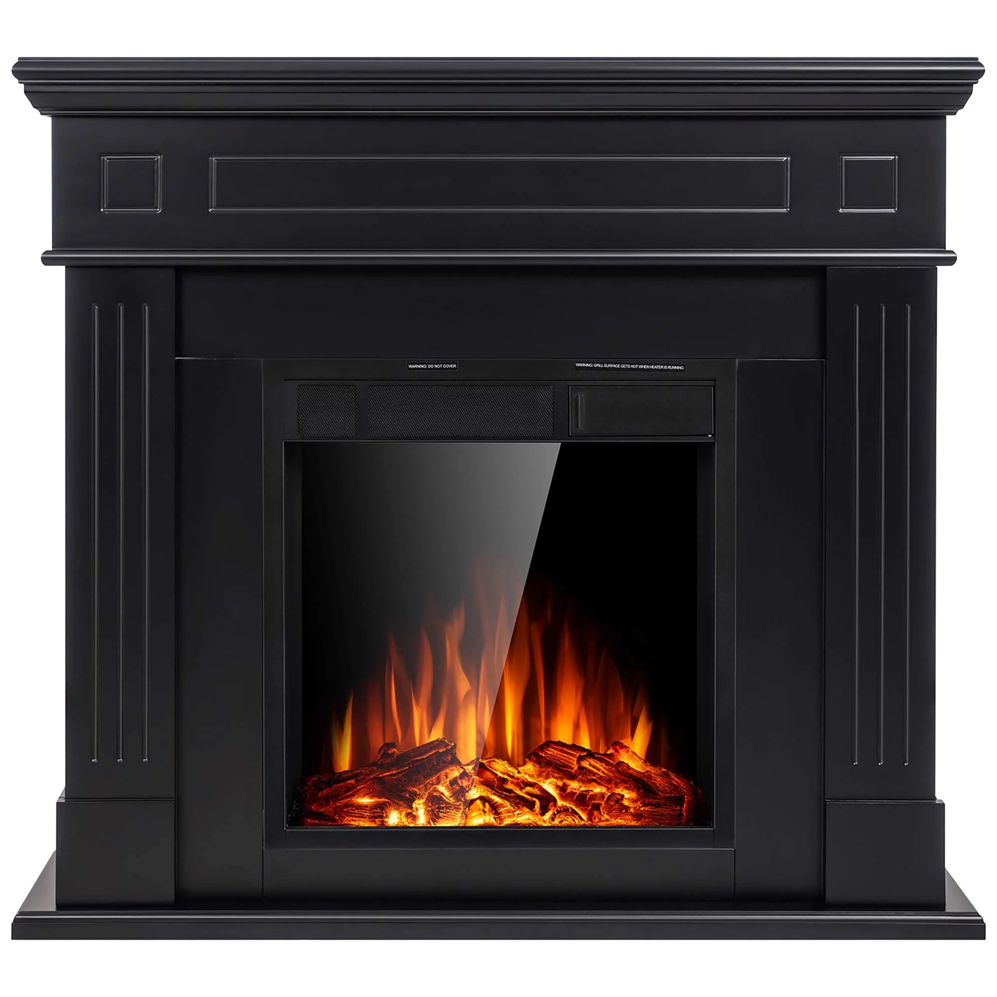 Black Electric Fireplace Mantel TV Stand F984924