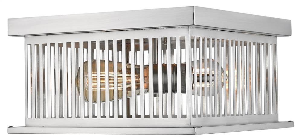 Brushed Nickel 2 Light Flush Mount N621284