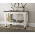 Two Tone Kitchen Cart on Casters T348381