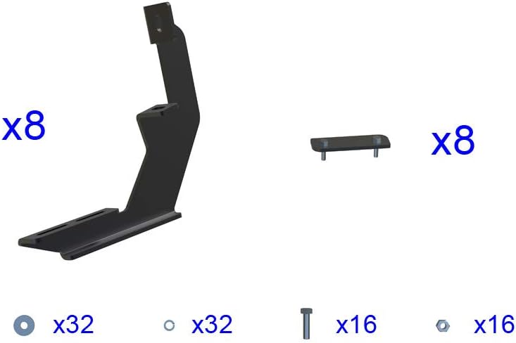 Blow Molding Boards Compatible with Chevy Silverado GMC Sierra 1500 2019-2021 Crew Cab I667