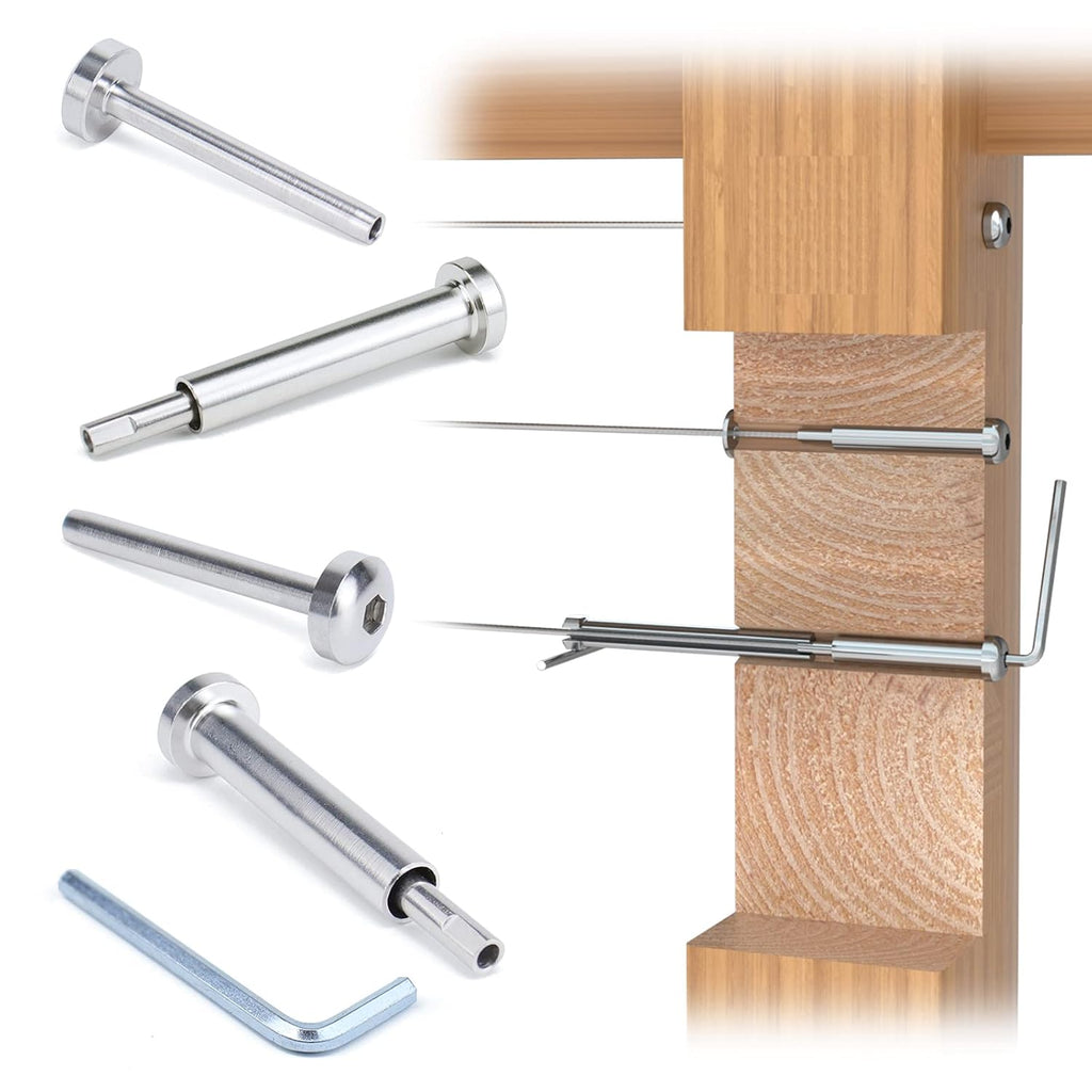 20Pair Cable Railing Kit T316 Stainless Steel Round Head X167307