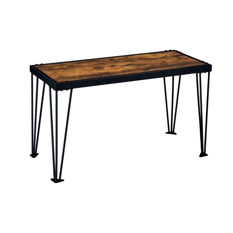 Metal Console Table in Burnt Wood B664