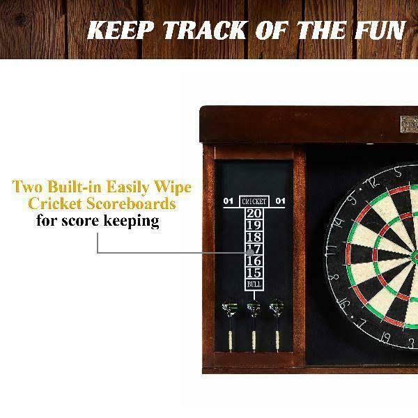 40 inch Dartboard Cabinet with LED Light T12169