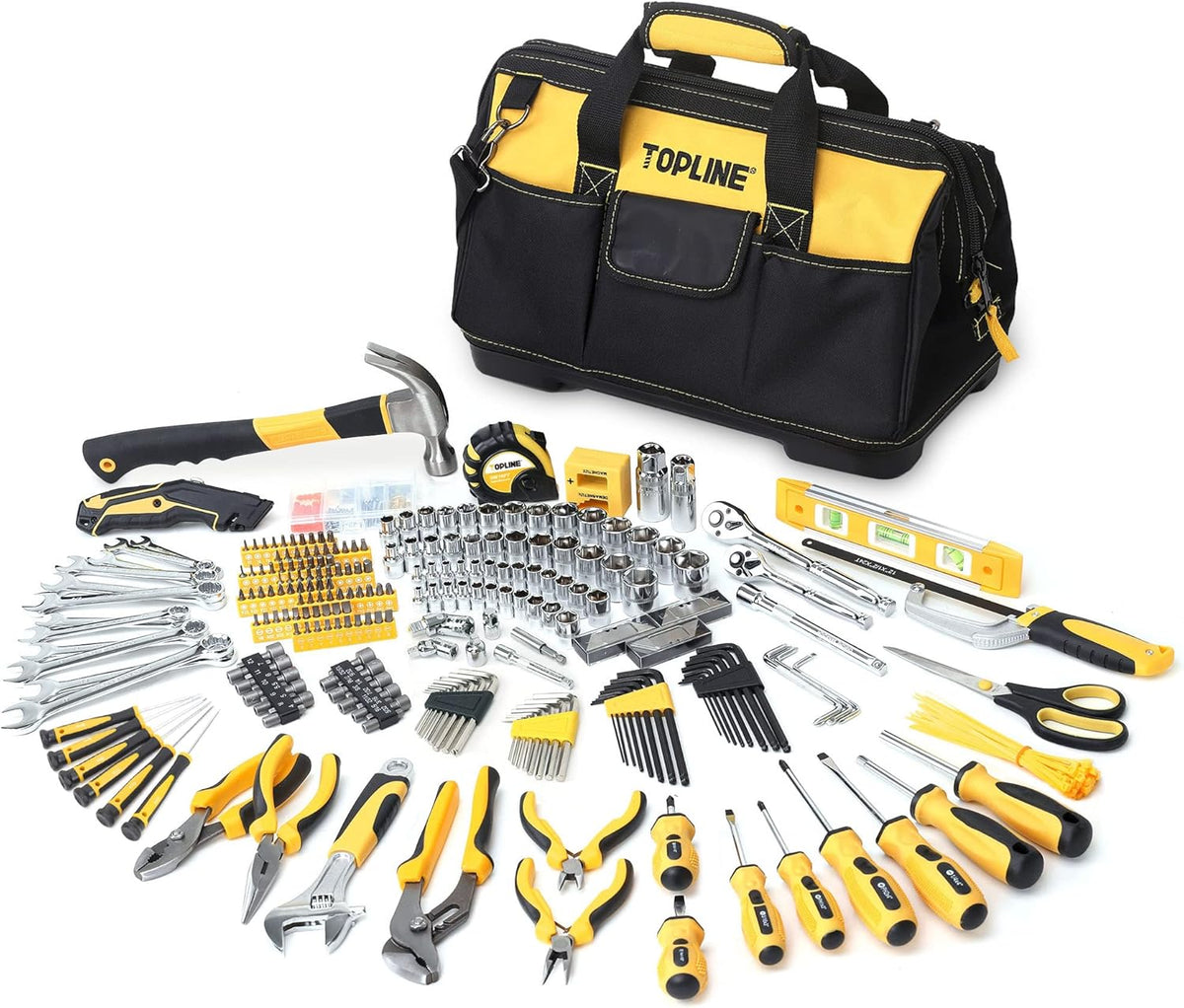 467-Piece Heavy Duty Home Tool Set with 16-Inch Tool Bag J456