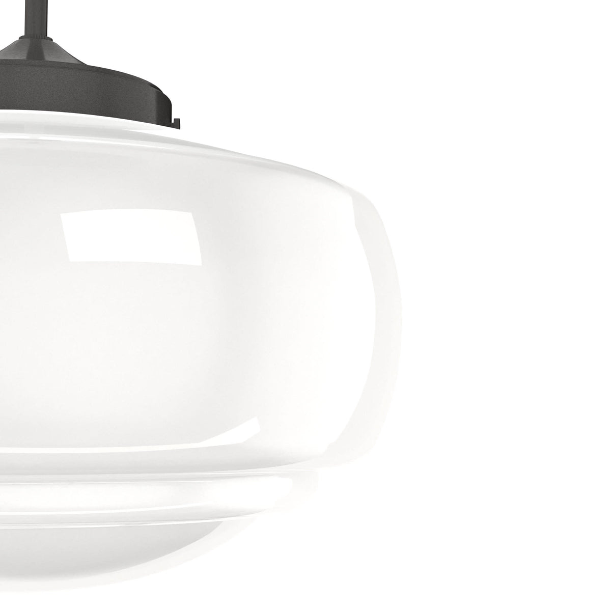 16 inch Cased White Glass Pendant Ceiling Light J4330