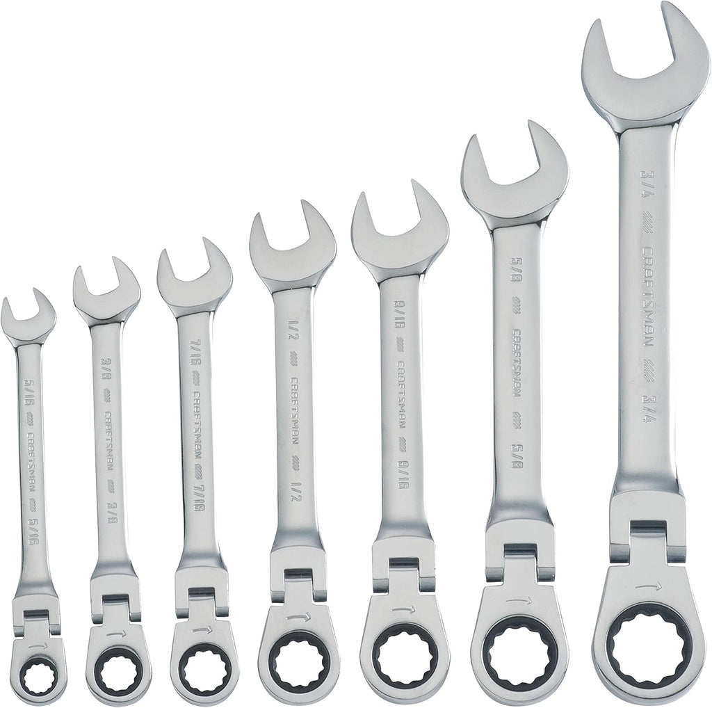 7-Piece SAE Flex Reversible Ratchet Set M543