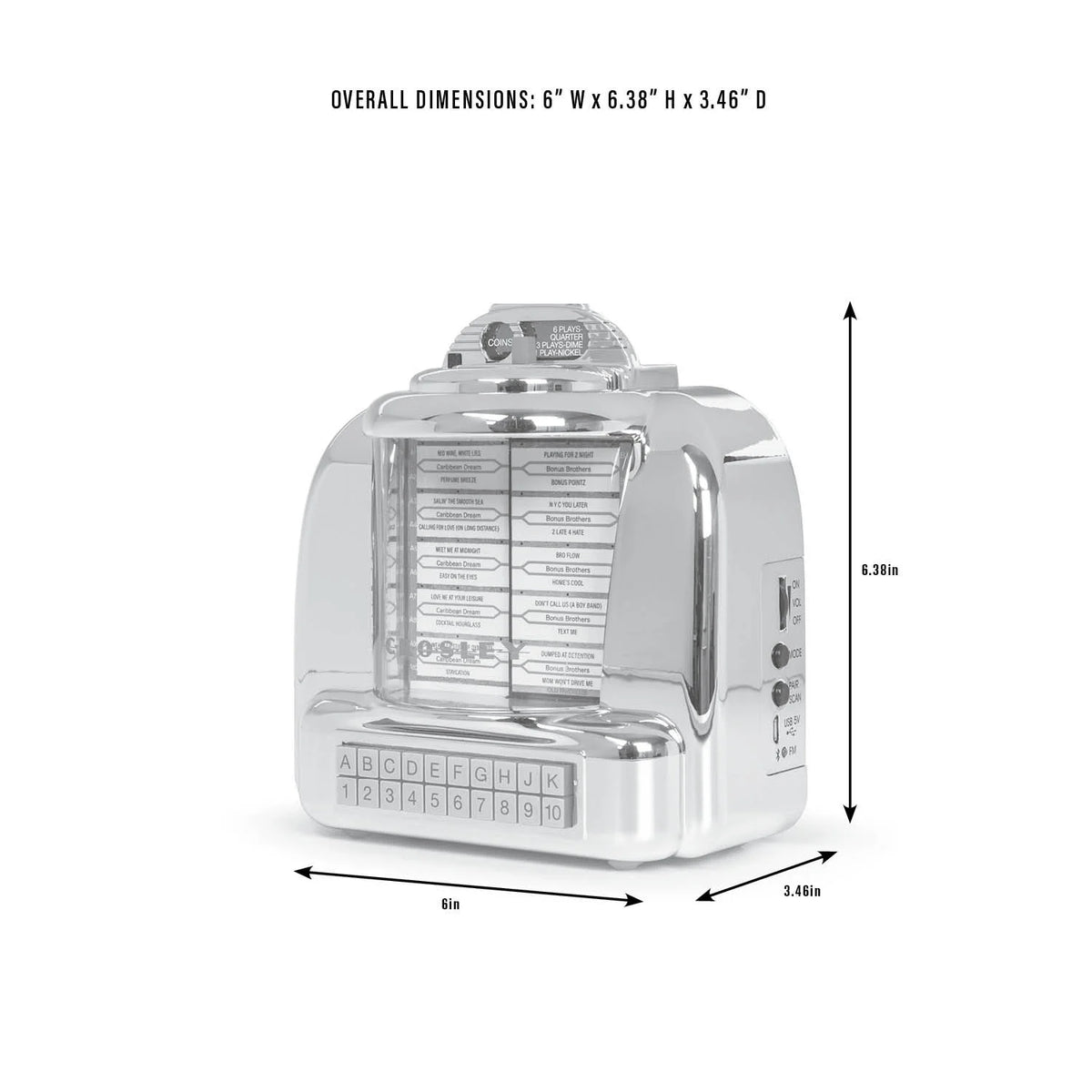 Diner Jukebox FM Radio with Bluetooth S823228