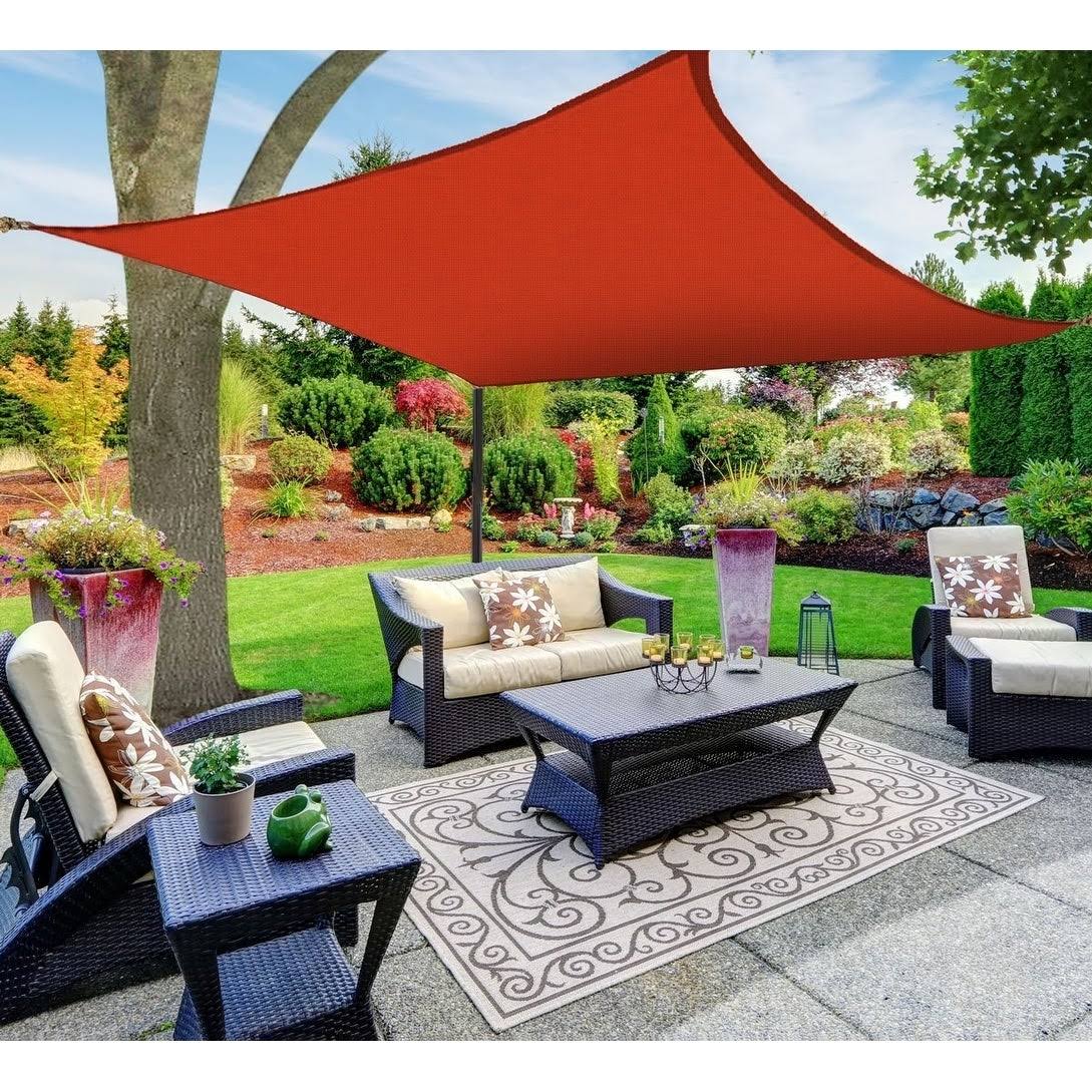 Red Square Sun Shade Sail Canopy K808701