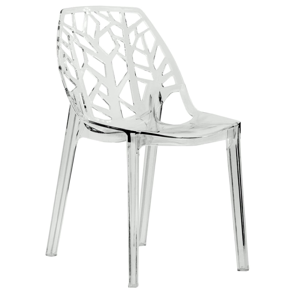 Clear Modern Dining Side Chair H461458