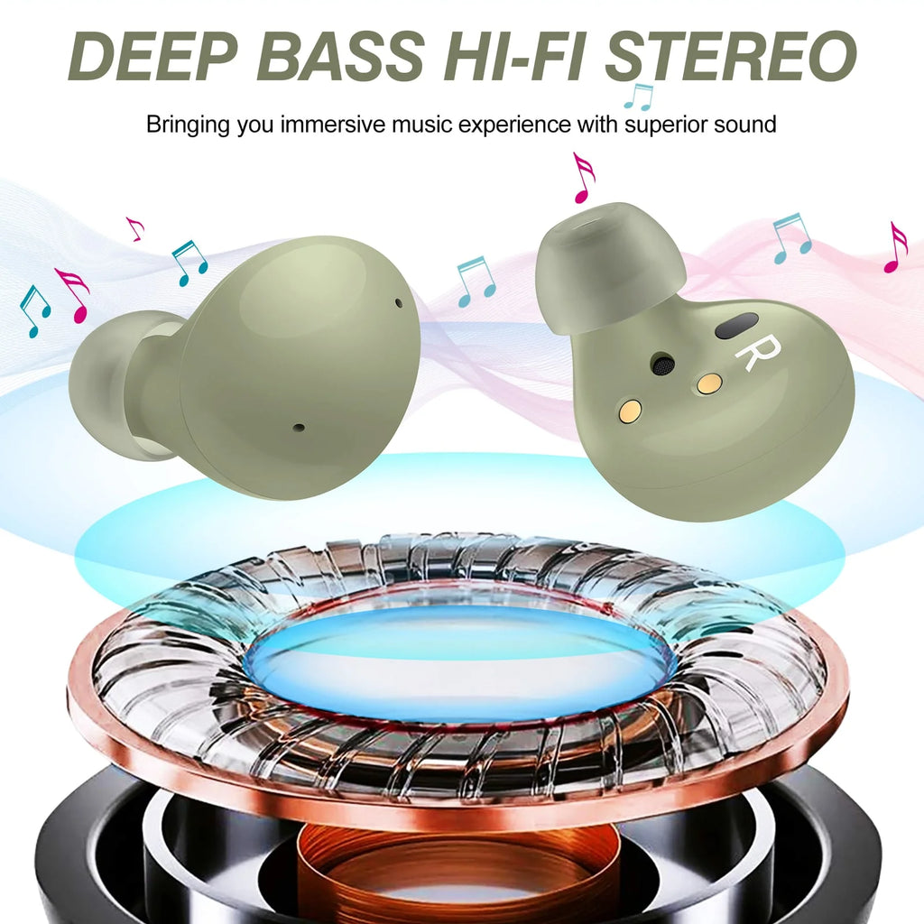 Truly Wireless Bluetooth Headphones with Noise Isolation, Dual Dynamic Microphone T756573