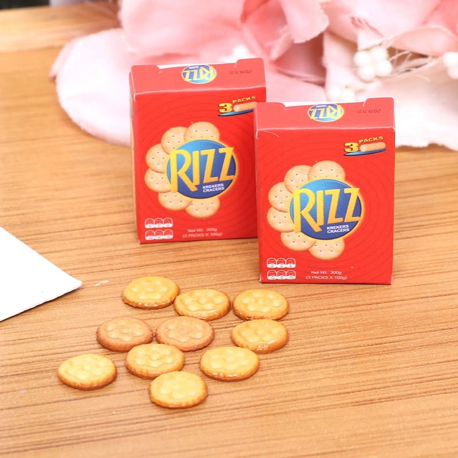 2PCS Mini 1/6 Scale Dollhouse Cookies With Boxes Pretend Play Food G545