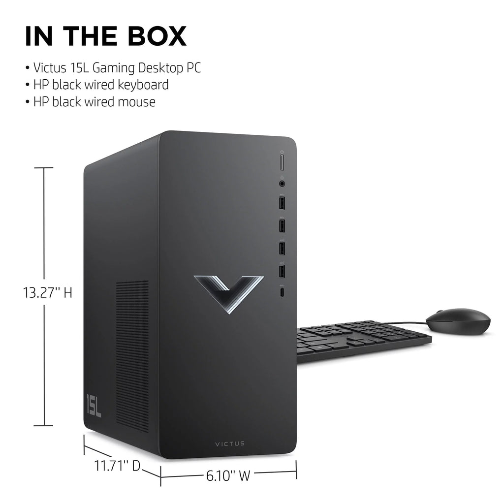 Mica Silver Gaming Desktop PC, AMD Ryzen 5 5600G, AMD RX6400, 8GB RAM, 512GB SSD L1148