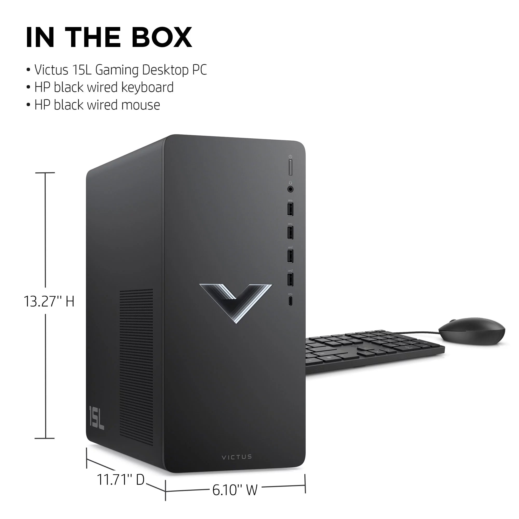 Mica Silver Gaming Desktop PC, AMD Ryzen 5 5600G, AMD RX6400, 8GB RAM, 512GB SSD L1148