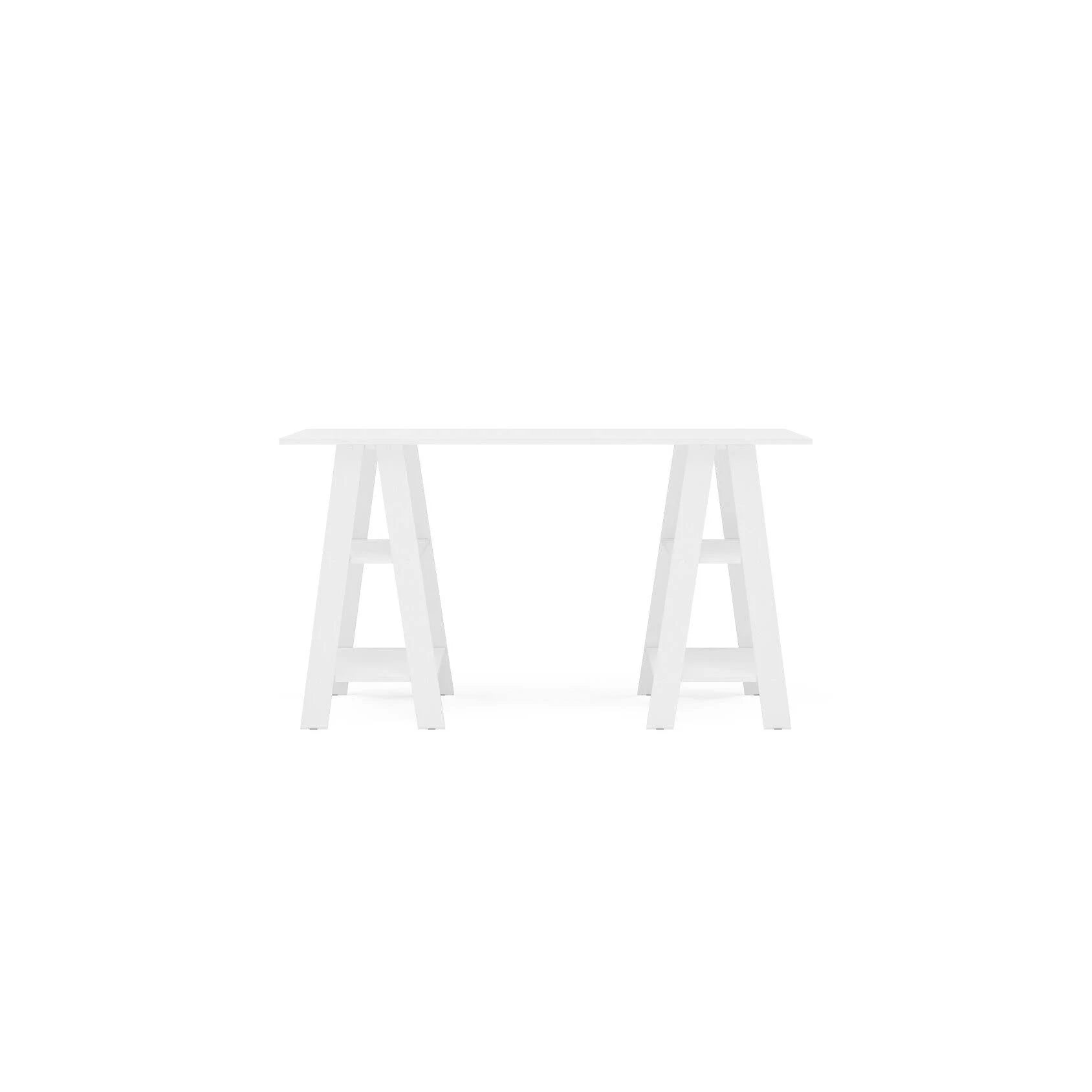 White Sawhorse Writing Desk H464117