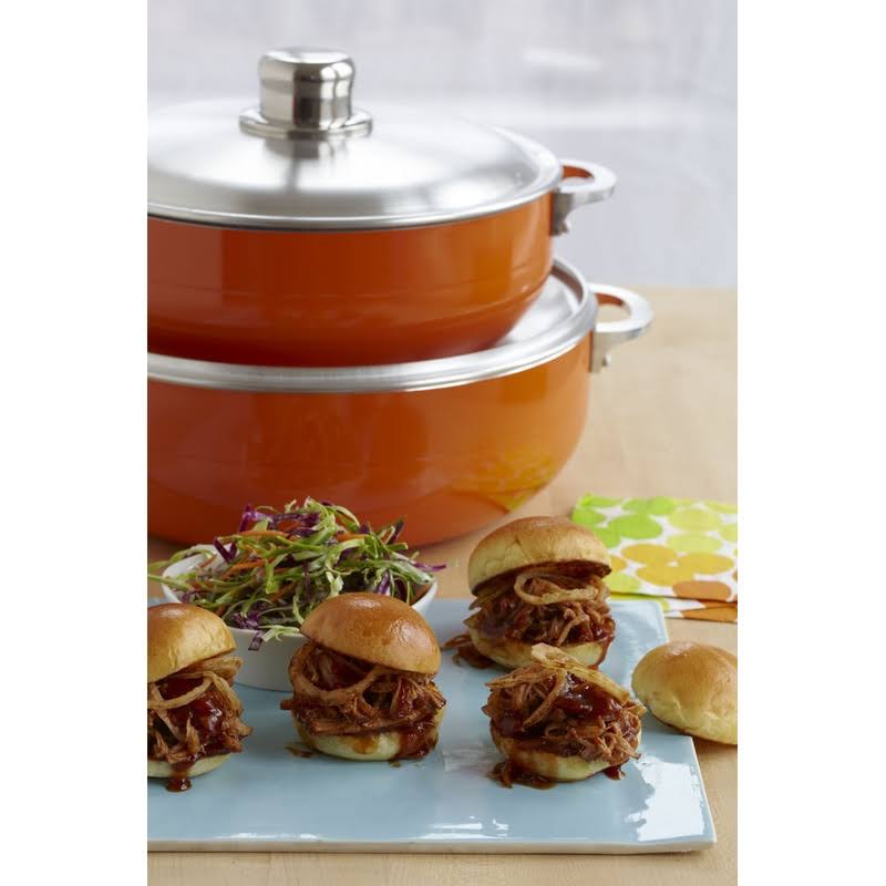 2-Piece Ceramic Nonstick Caldero Set Orange Z6227