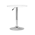 White Adjustable Height Pub Table C930346