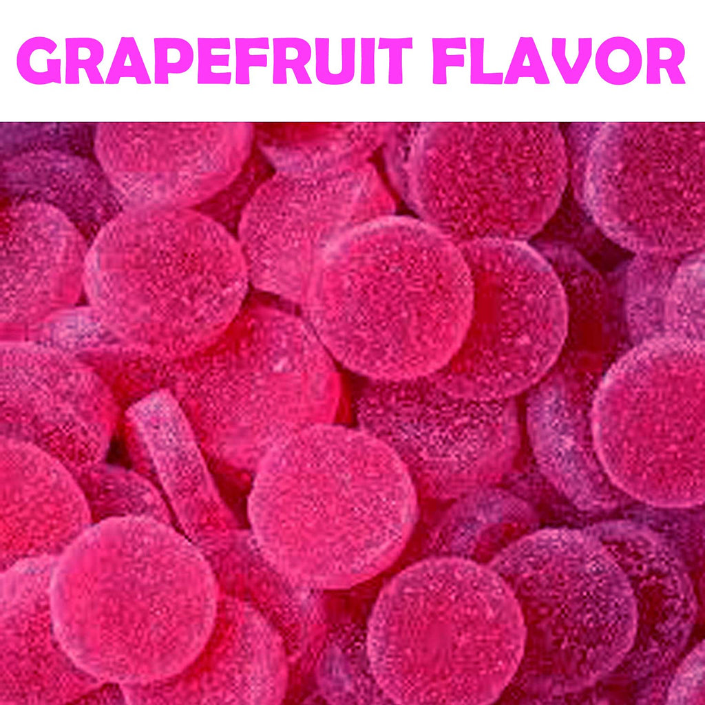 Grapefruit Flavored Fat Free Fruit Jelly Discs Candy H7758