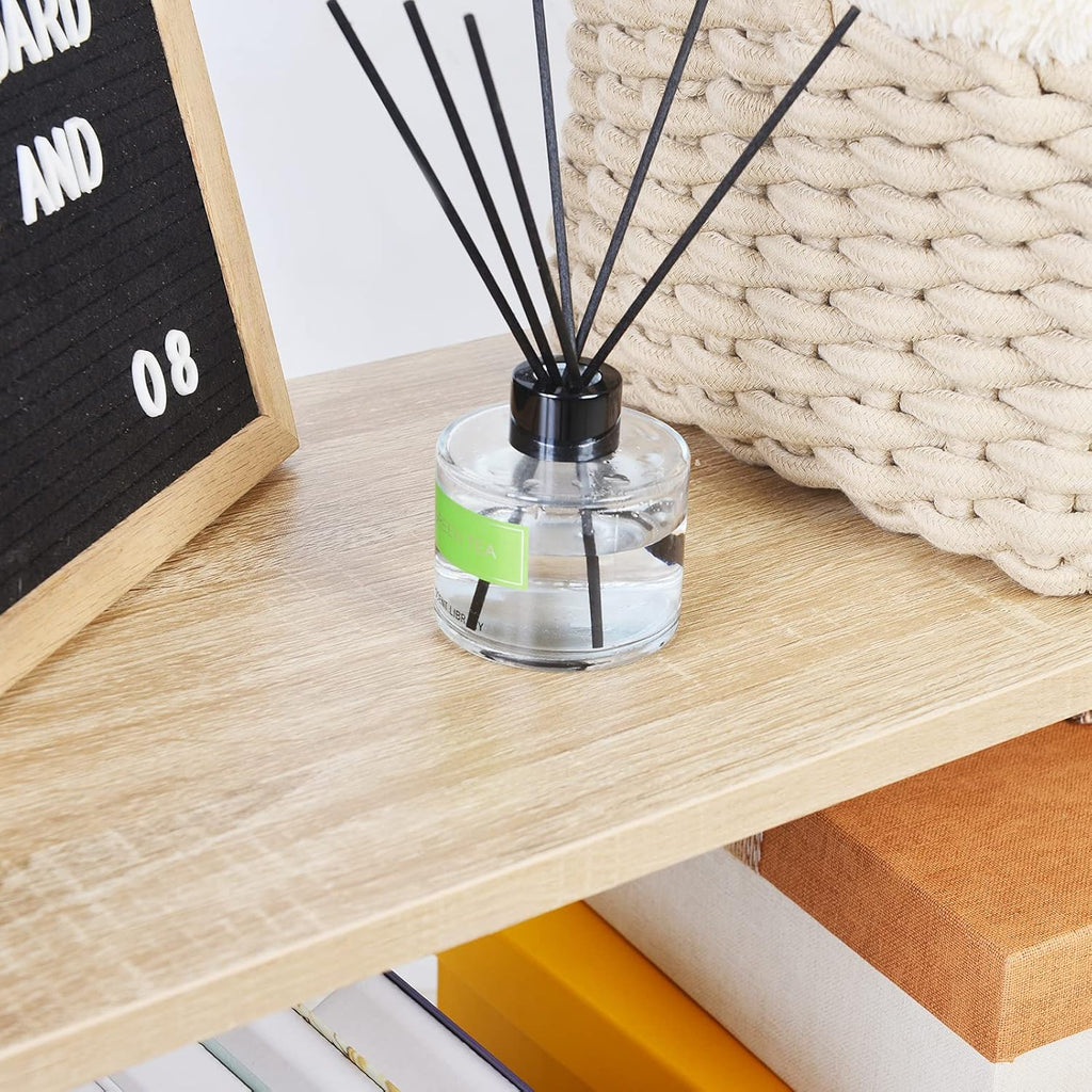 5-Tier Wood Bookshelf with Metal Frame P9524