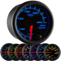 Black 7 Color 250 F Rear Differential Temperature Gauge Kit 2-1/16" 52mm Pack of 2 D9111