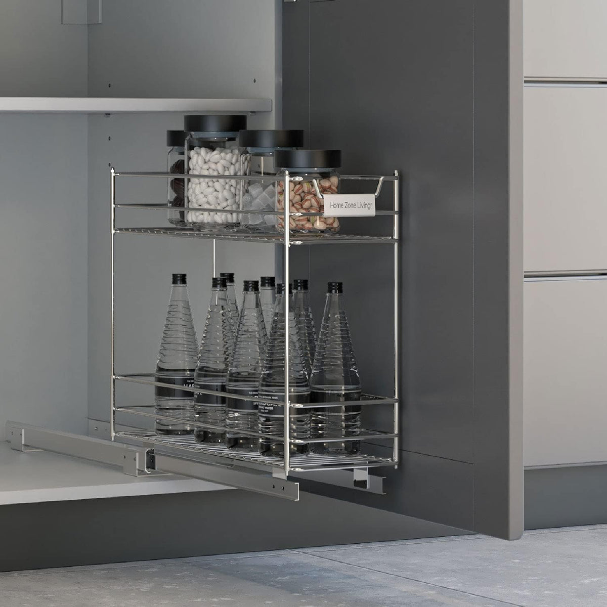 2-Tier Slide Out Drawer Cabinet Organizer A3245