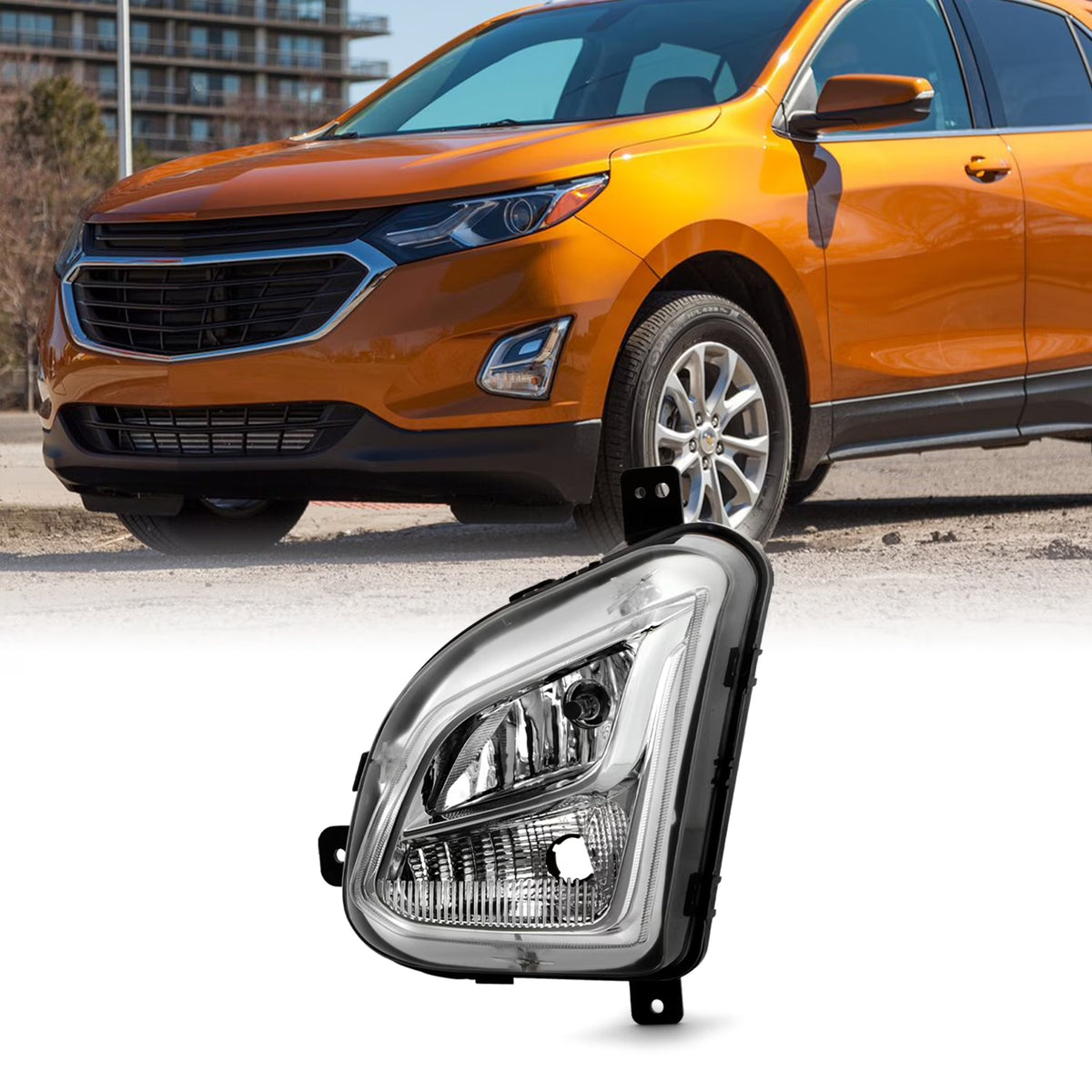 Fog Light Driver Left Side with Bulb Screw Replacement C8897