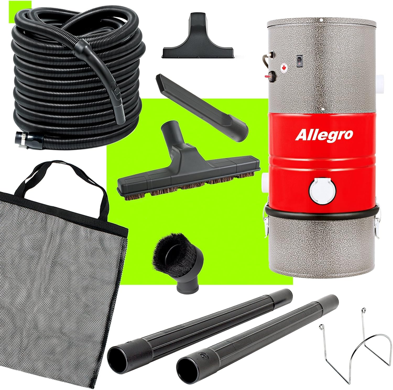 Wall Mounted Garage Vacuum Air Hose Cleaning Tools W23363