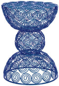 Dark Blue Iron Wire Stool K972783