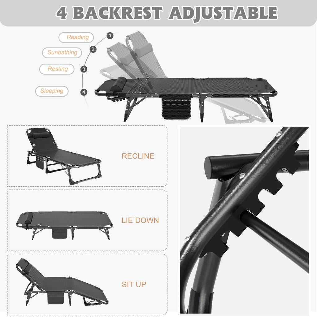5-Position Folding Lounge Chair G5919