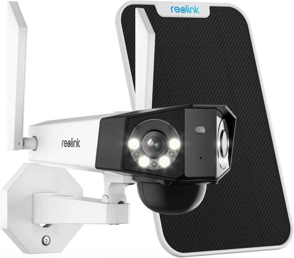 2K Security Battery Camera Outdoor Wireless Solar with Dual Lens N10417