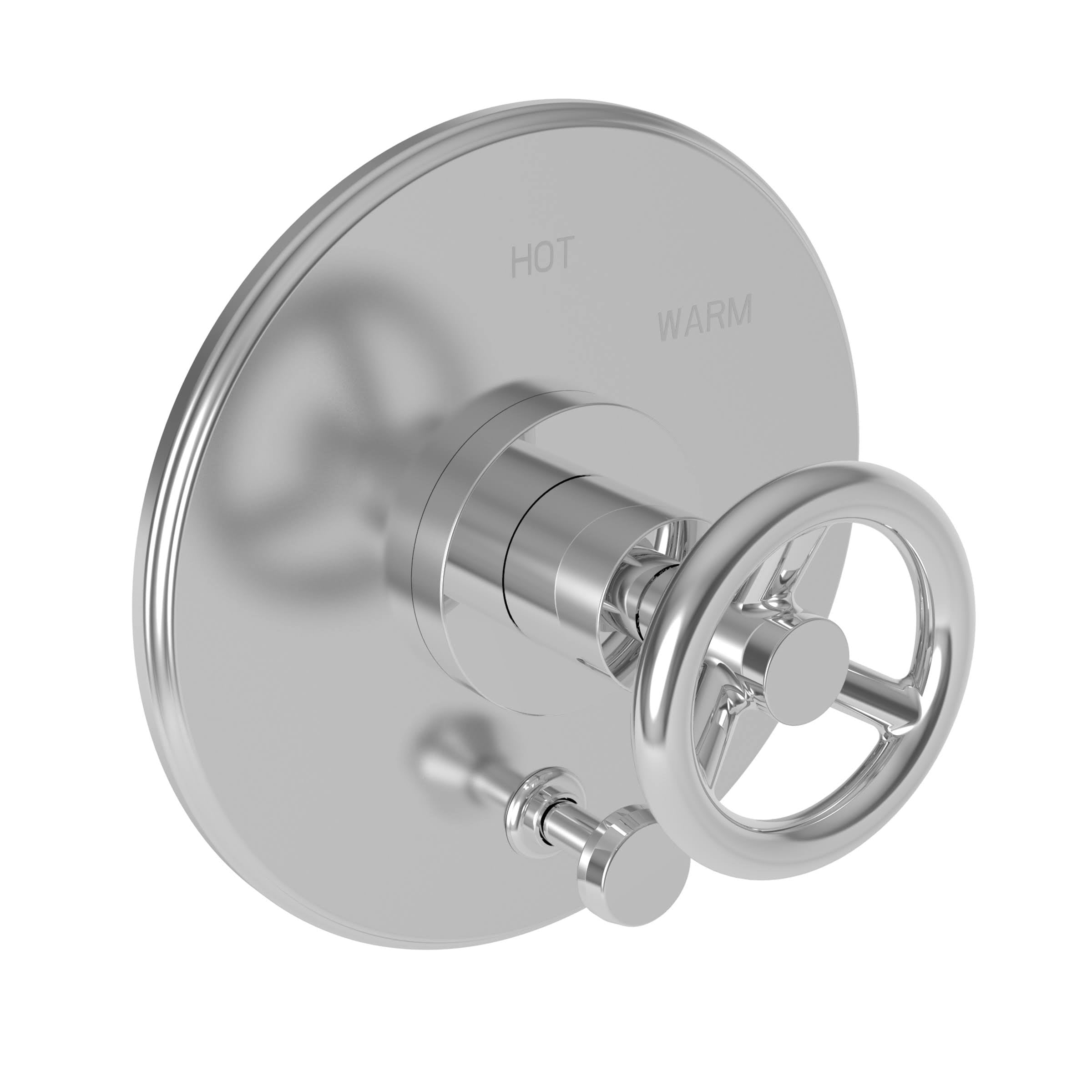 Balanced Pressure Tub & Shower Diverter Plate with Handle, Venetian Bronze Q950