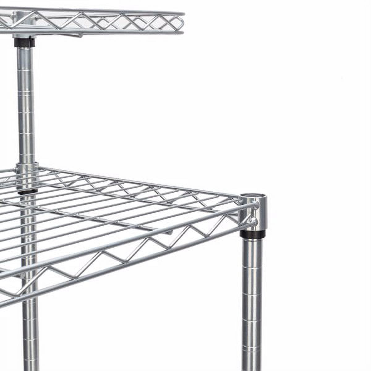 4 Layer Adjustable Kitchen Bakers Rack Shelf Storage Cart O8440