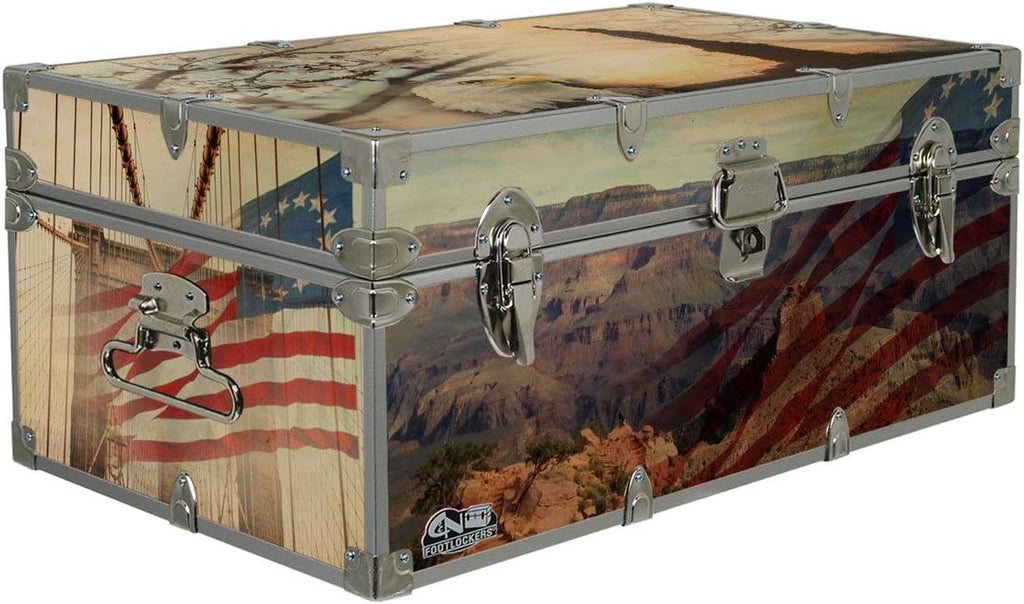 32x18x13.5 Inches Americana Storage Trunk Y568