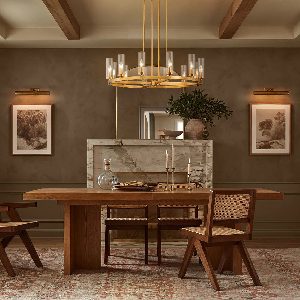 12-Light Dimmable Industrial Chandelier A982578