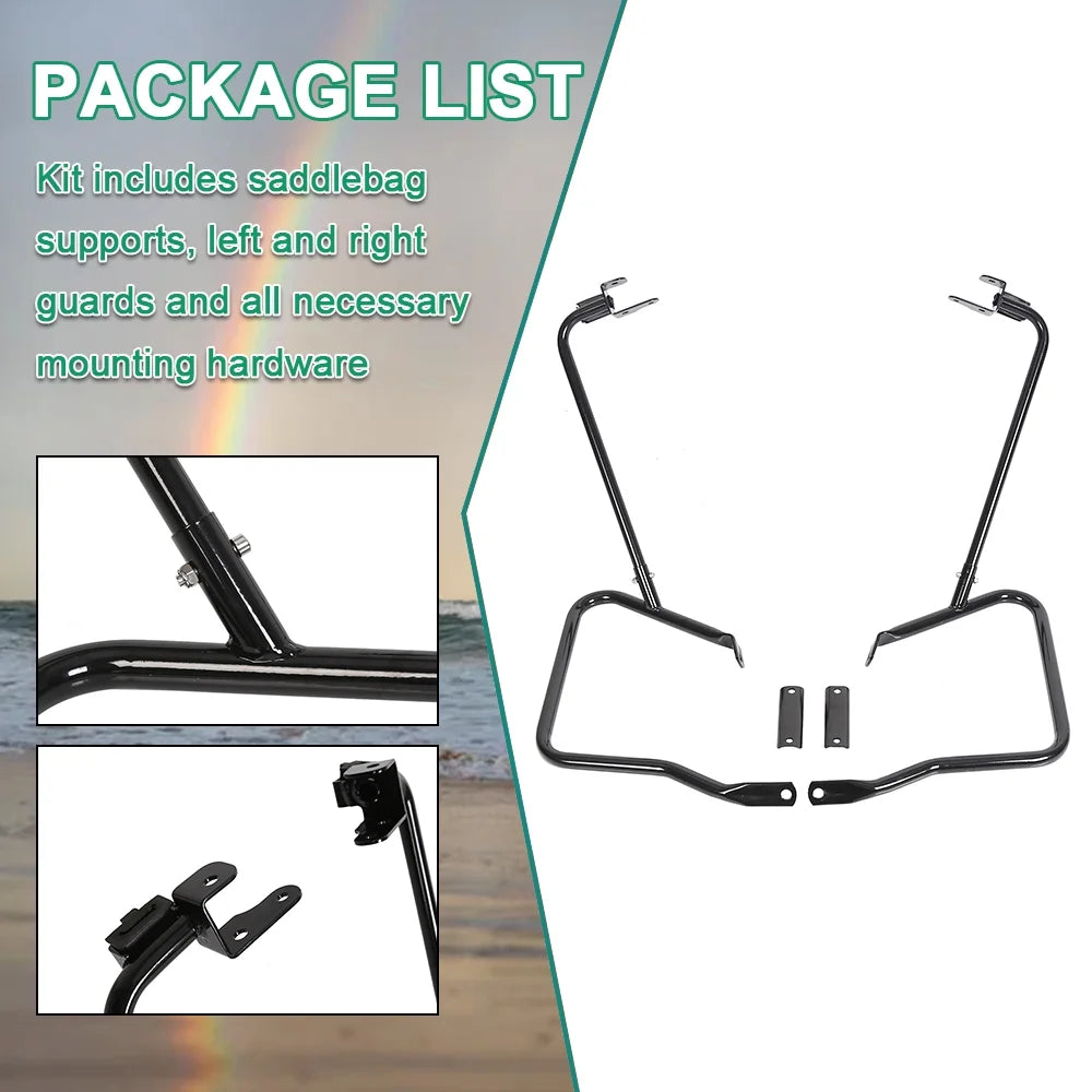 Rear Saddlebag Guards Support Kit for Harley Davidson Touring F216372