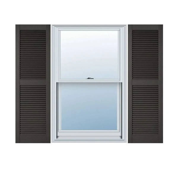 Open Louver Shutters with Shutter-Loks, Per Pair V1137