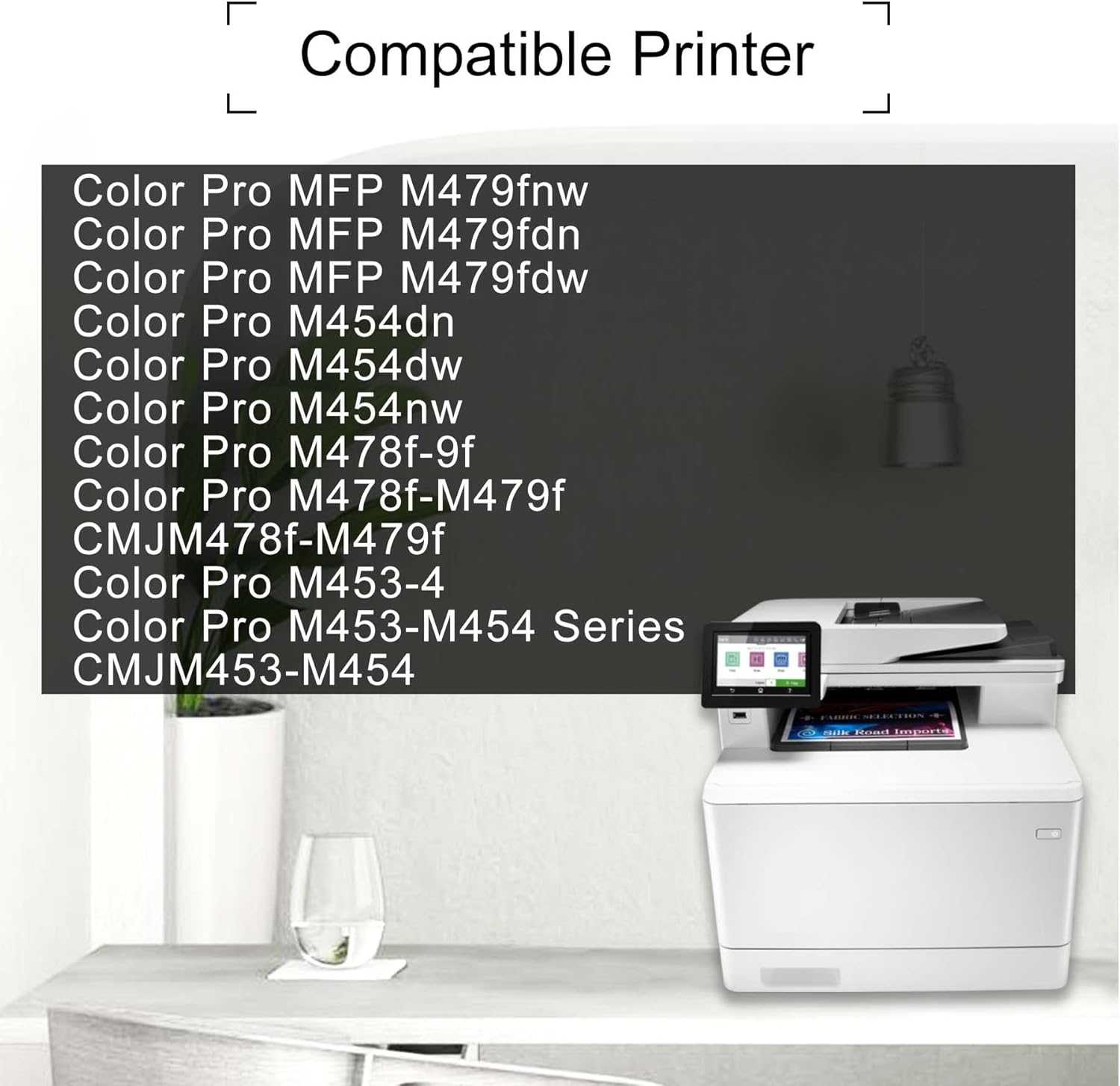 414A Compatible Toner Cartridge for HP Color Pro MFP M479fdw M454dn M454dw M454nw M453-M454 Series Printer Y715