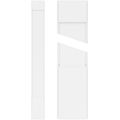 Plain PVC Pilaster with Standard Capital and Base (Pair) Z863
