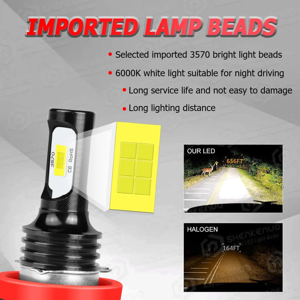 6x LED Headlights High Low Beam & Fog Lights L91702