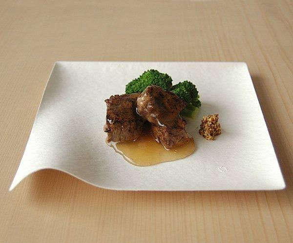 6 in. Compostable Plate White Square V665