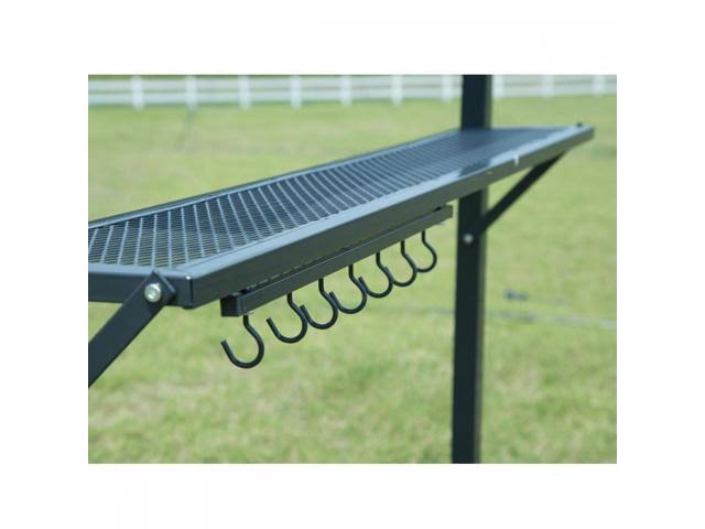 Brown BBQ Grill Gazebo Barbecue Canopy Tent with Air Vent J2406