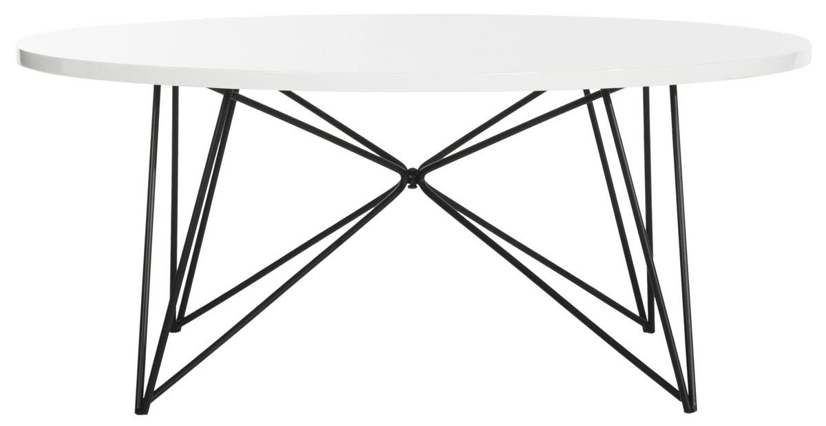 Lacquer White Coffee Table T4640
